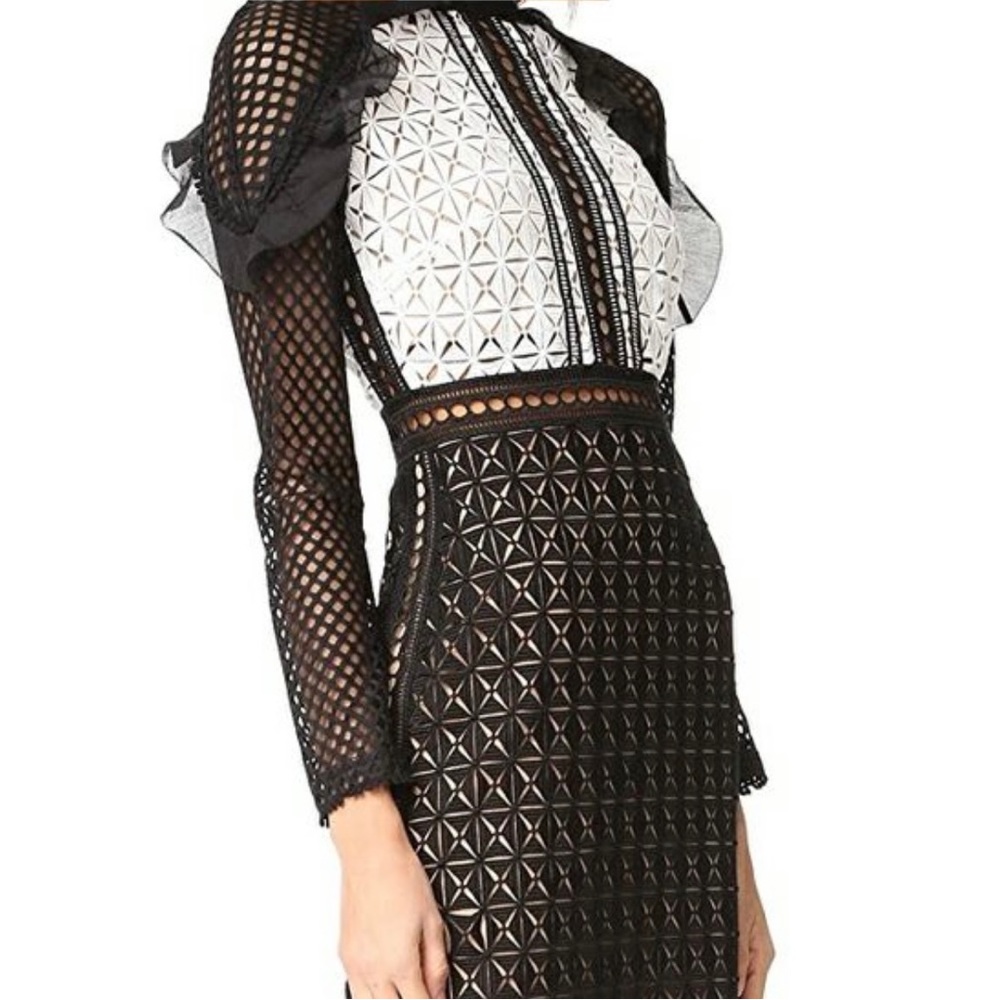 Self Portrait
Guipure-Lace Mini Dress - Picture 3 of 4
